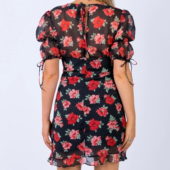 Princess Polly Lioness Madison Floral Mini Dress L - Picture 6 of 11